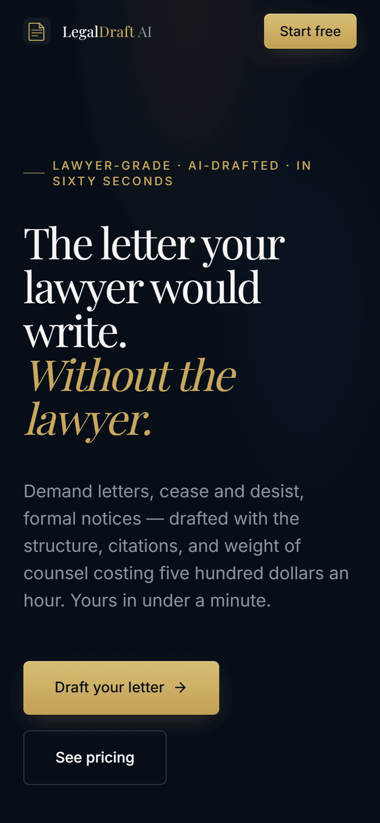 LegalDraft AI